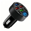 6-Port 100W USB-C Car Charger with LED Voltage Display | Fast Charging for iPhone & Android
