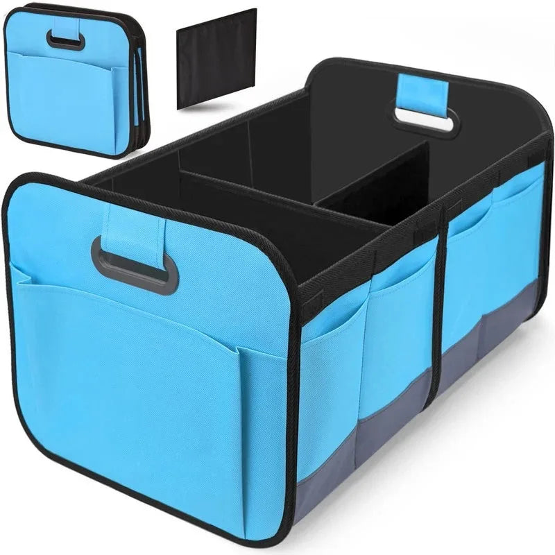 Collapsible Car Trunk Storage Box — Waterproof Oxford Organizer for SUV & Van