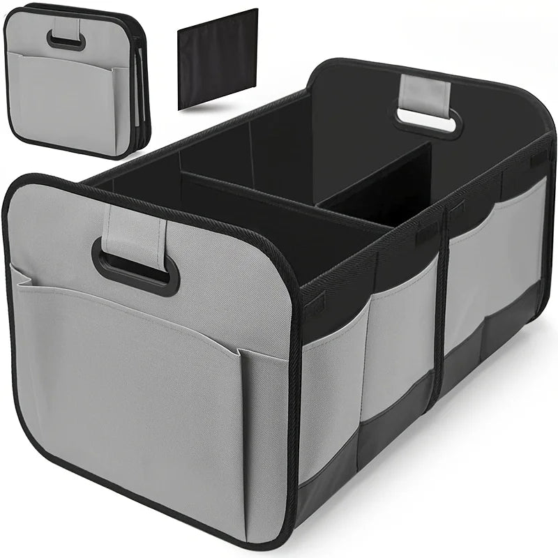 Collapsible Car Trunk Storage Box — Waterproof Oxford Organizer for SUV & Van