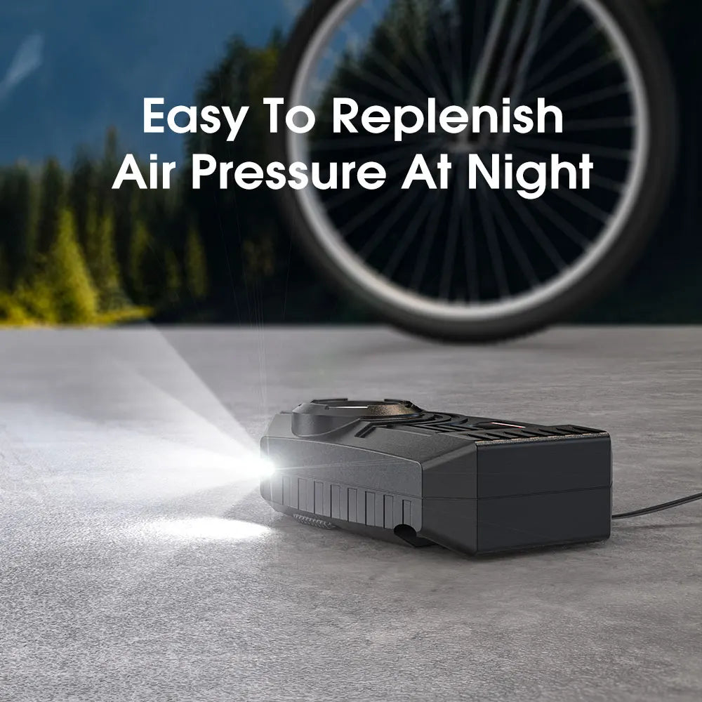 Mini Tire Inflator – 20L/Min High-Flow Electric Air Compressor for Car, Bike & Motorcycle