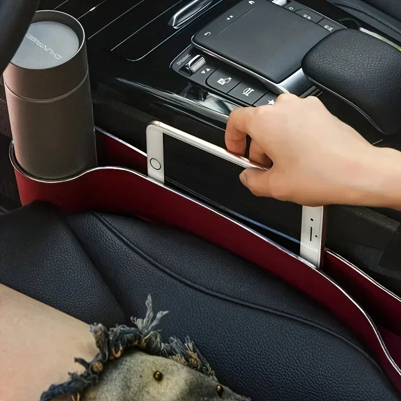 Car Seat Gap Filler Organizer – 2-in-1 Cup & Phone Holder (Set of 2)