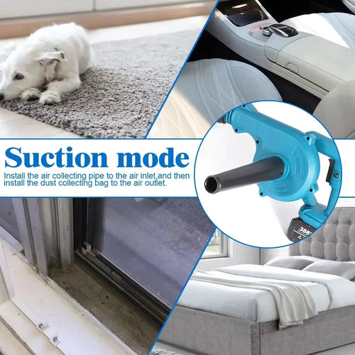 2-in-1 Cordless Electric Air Blower & Vacuum – Compatible with Makita 18V Battery