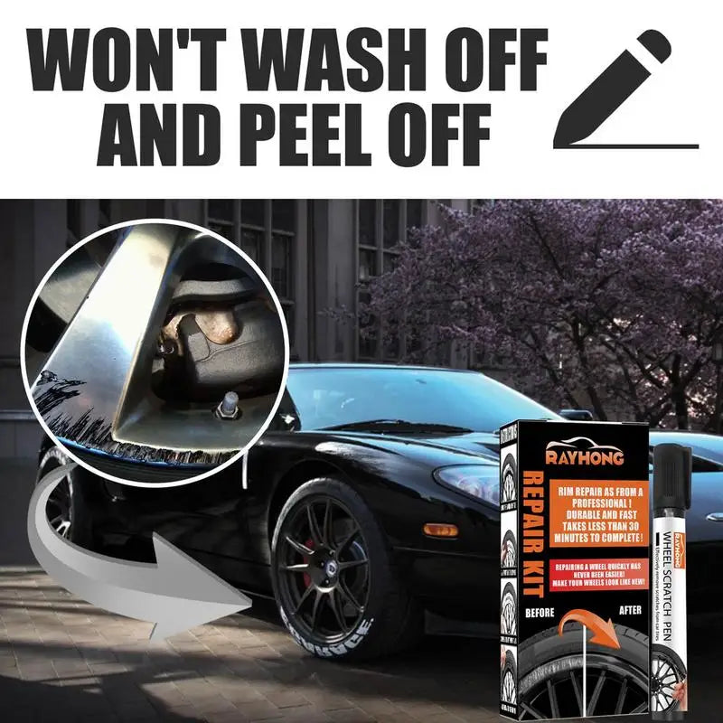 Car Wheel Rim Scratch Repair Kit – All Colors