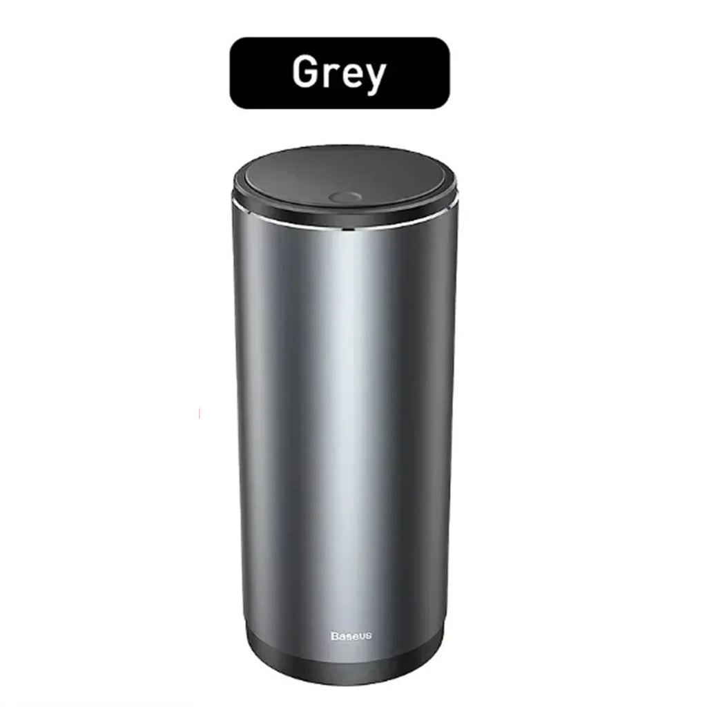 Car Trash Bin – 500mL Metal Alloy Garbage Can with Rolling Cover