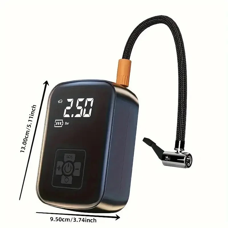Wireless Car Air Compressor – 150 PSI 100W Portable Tire Inflator with LED & 5 Modes