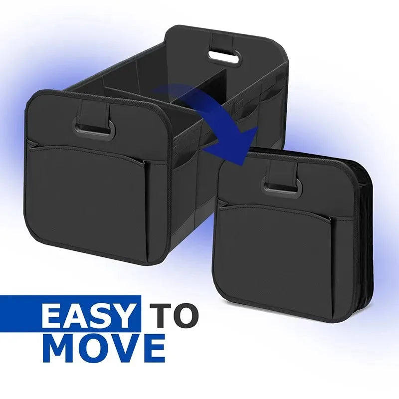 Collapsible Car Trunk Storage Box — Waterproof Oxford Organizer for SUV & Van