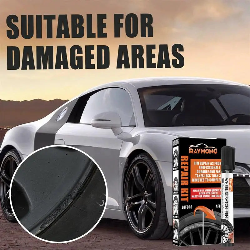 Car Wheel Rim Scratch Repair Kit – All Colors