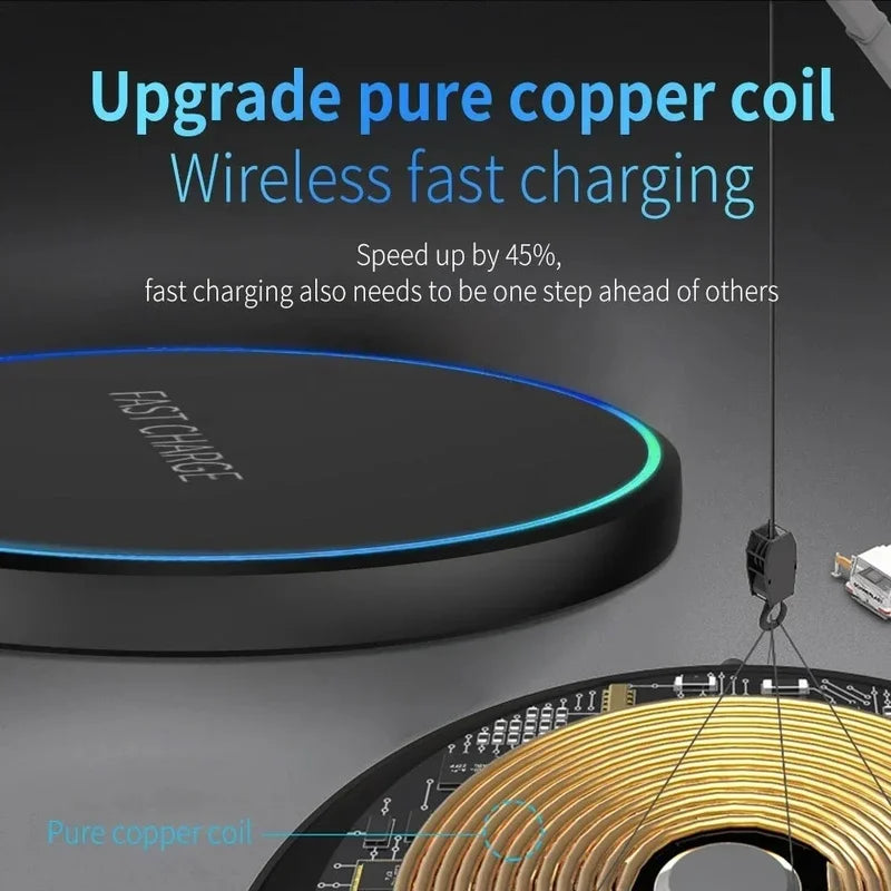 5-in-1 Wireless Fast Charging Pad – Phone, Watch, Earphones & Tablet