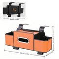 Car Back Seat Organizer with Tissue Holder & Hooks