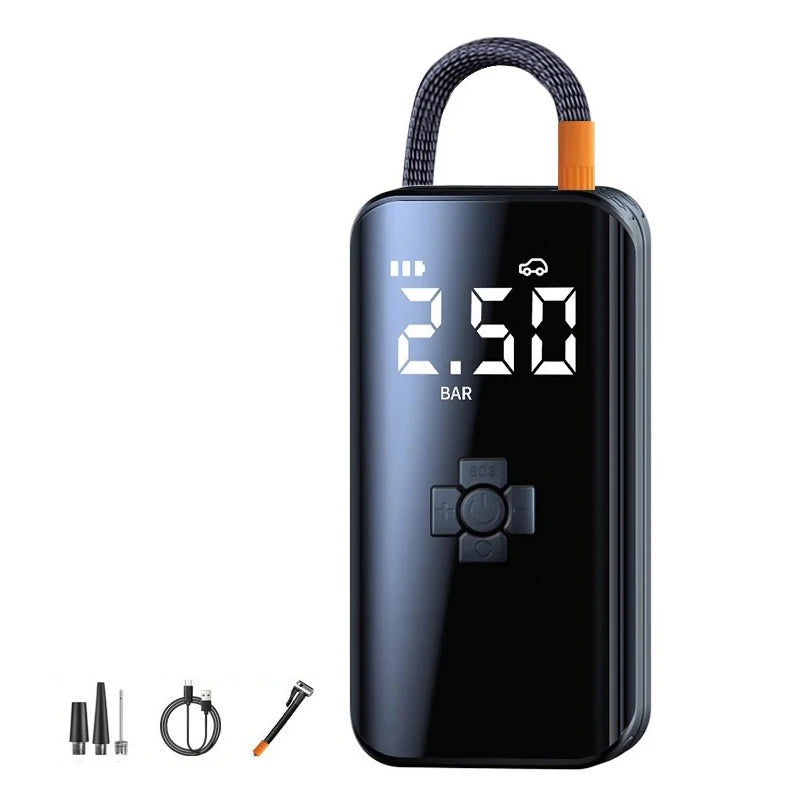 Wireless Car Air Compressor – 150 PSI 100W Portable Tire Inflator with LED & 5 Modes