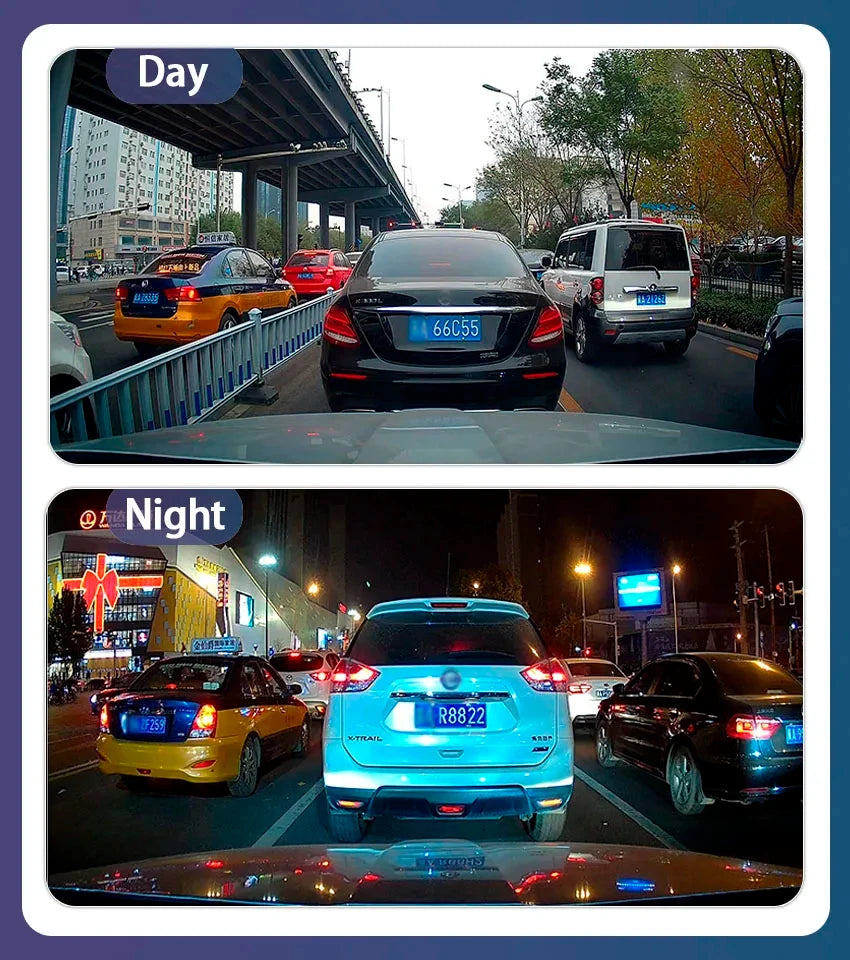 4K Dash Cam – 3840×2160 Car DVR with WiFi, Night Vision & Front Camera