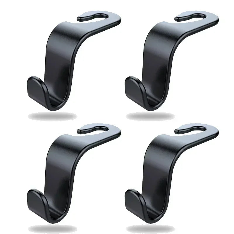 Car Headrest Hooks – Multi-Purpose Seat Back Hangers for Bags, Groceries & More