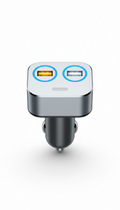 Dual-Port Fast Car Charger Matte Finish